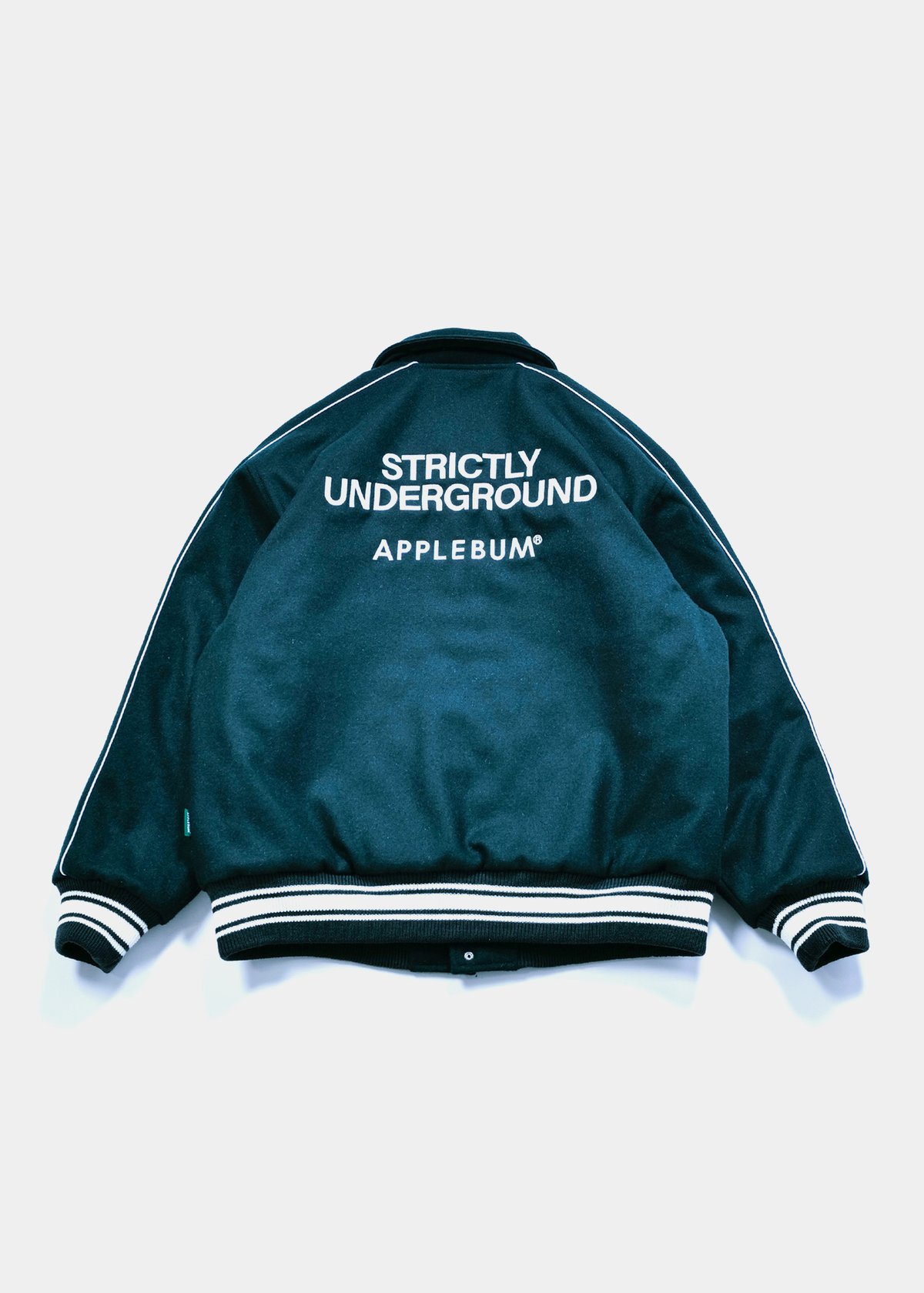 COLLARED MELTON STADIUM JACKET | independence