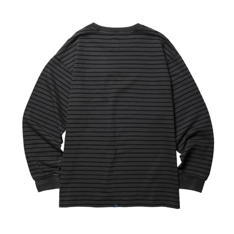 PIGMENT DYED STRIPED L/S