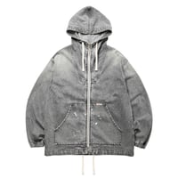 DENIM ZIP HOODIE