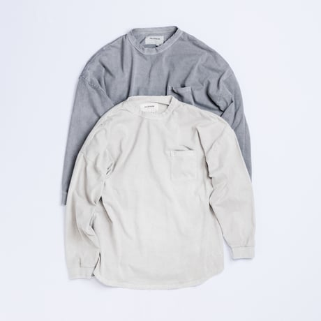 PIGMENT DYED POCKET L/S T-S
