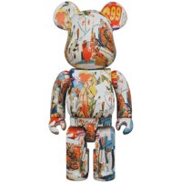 BE@RBRICK 葛飾北斎 上町祭屋台天井絵「男浪」100％ & 400