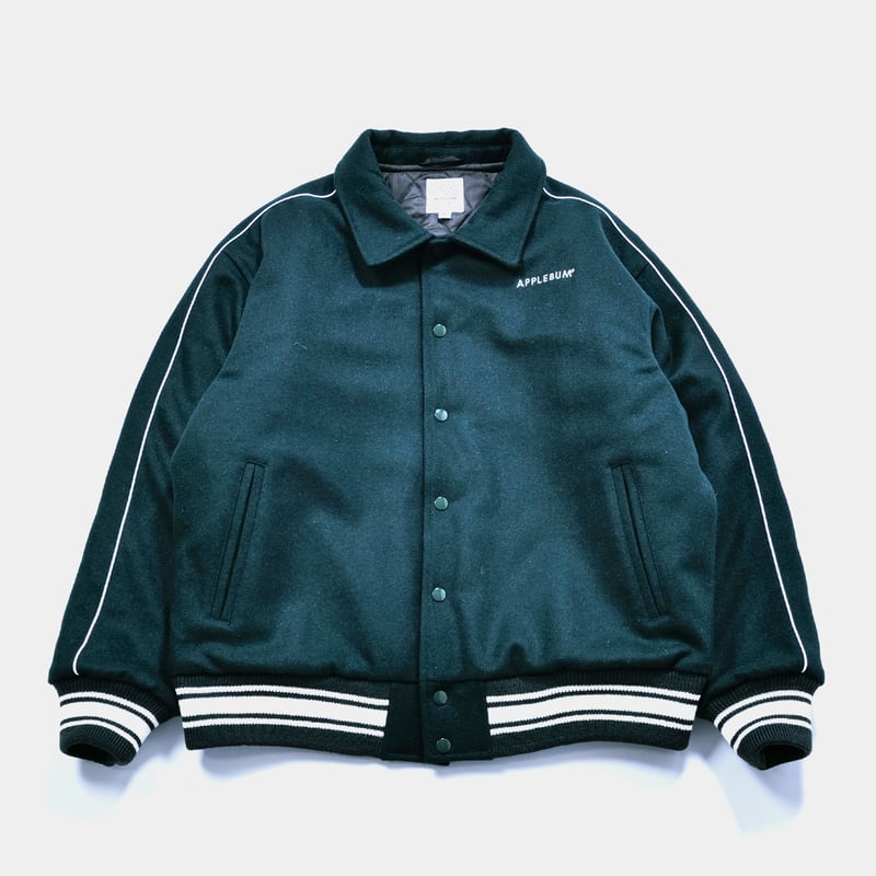 COLLARED MELTON STADIUM JACKET | independence