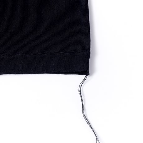 PLAIN KNIT S/S T-S BLACK
