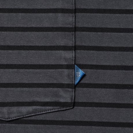 PIGMENT DYED STRIPED L/S