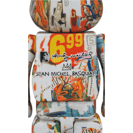 BE@RBRICK Andy Warhol × JEAN-MICHEL BASQUIAT #4 400％