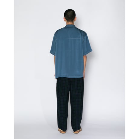 FEMINISH SATIN ALOHA SHIRT
