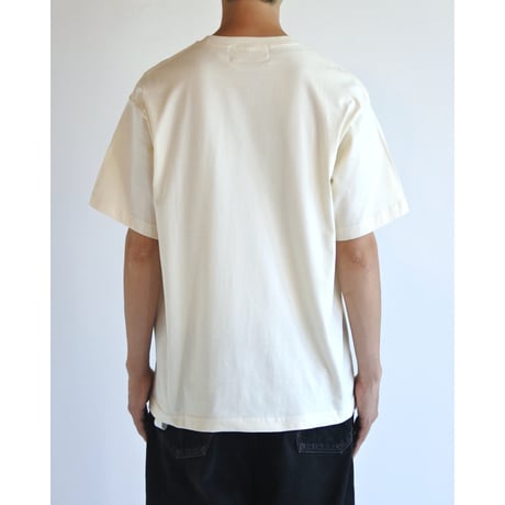 ICON THREADS GLITCH EMBROIDERY S/S T-S - BEIGE