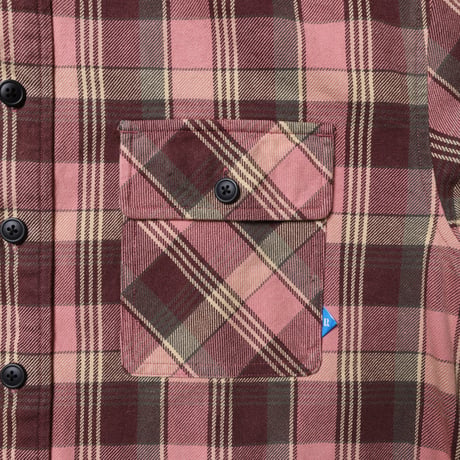 HOODED PLAID SHIRT