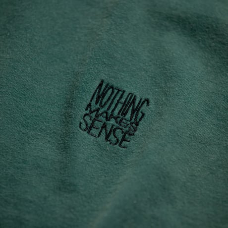 AN345 EMBROIDERY DAMAGED L/S T-S GREEN