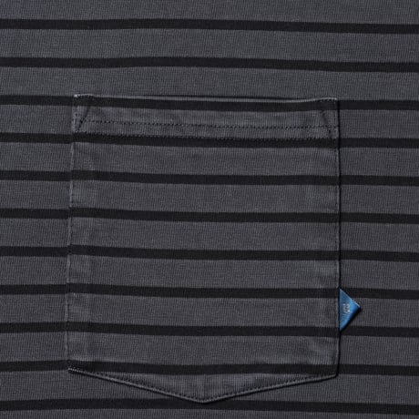 PIGMENT DYED STRIPED L/S