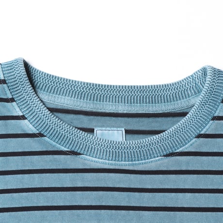 PIGMENT DYED STRIPED L/S