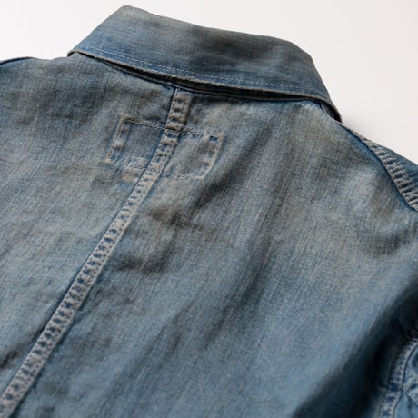 DAMAGED LIGHToz BM DENIM COVERALL INDIGO