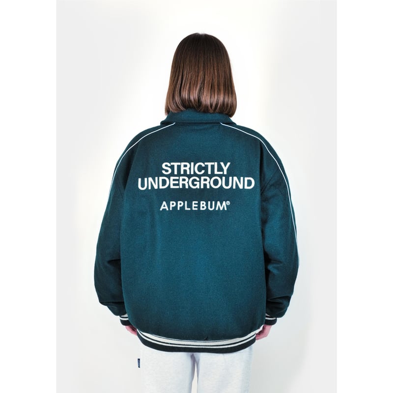 COLLARED MELTON STADIUM JACKET | independence