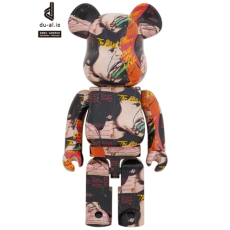 BE@RBRICK Andy Warhol × The Rolling Stones “Love You Live” 1000％