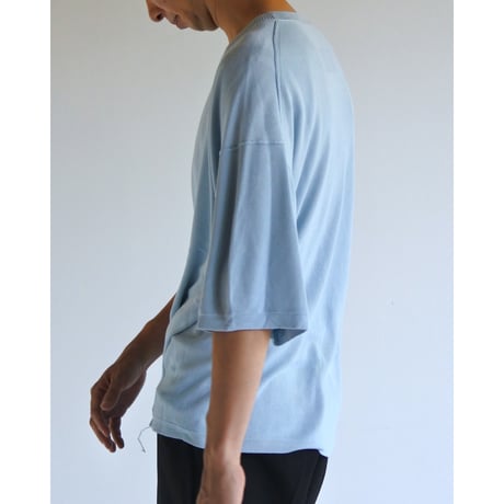 PLAIN KNIT S/S T-S SAX