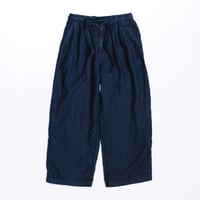 SULFUR DYED LINEN WIDE EASY PANTS
