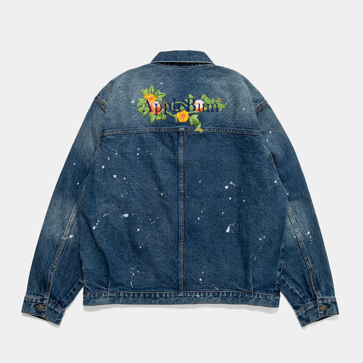 APPLE BLOSSOM LOGO” DENIM JACKET | independence