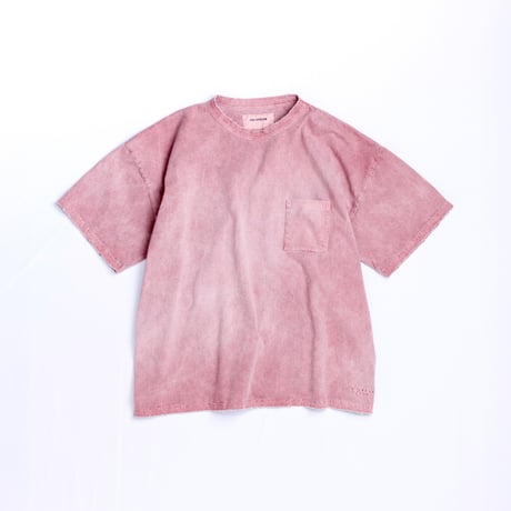 PIGMENT DYED POCKET S/S T-S RED