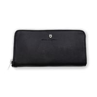 Vine Pattern Zip Long Wallet - BLACK | independ