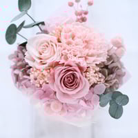 オーダーメイド】プリザーブドフラワー／スタンドミニブーケ（ピンク