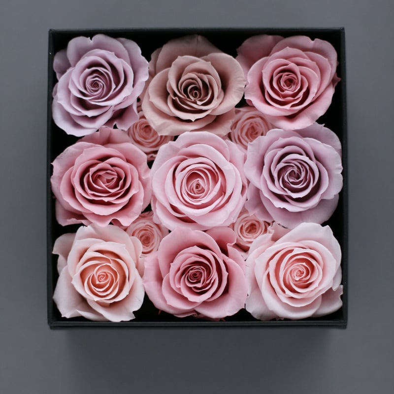 ラベンダーピンクのふんわりスワッグ❀ブーケ プリザーブドフラワー 即日発送可能・完成品ブーケ】プリザーブドフラワーラウンドブーケ