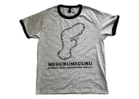megurumeguru Logo Ringer T Shirt(Black x Gray)
