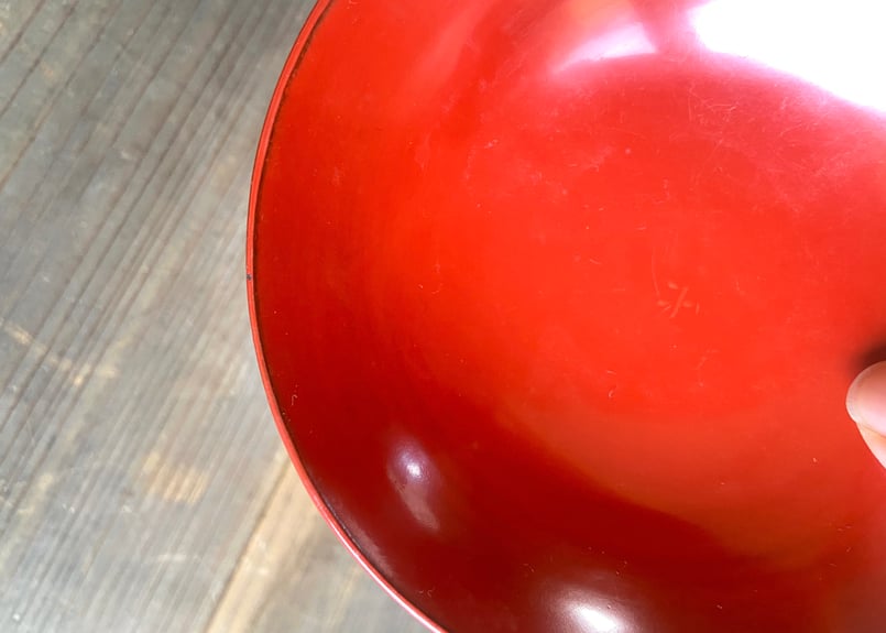 能登に伝わる古民藝 輪島塗 朱漆 入れ子四つ椀 | SALON