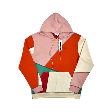 McQ Alexander McQueen アレキサンダーマックイーン スワロー レトロ カラー クレイジー アシンメトリー オーバーサイズ パーカー