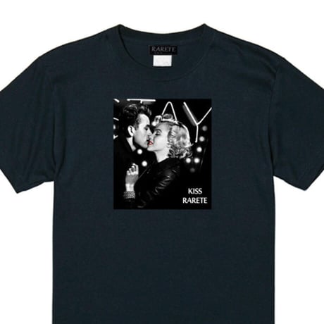 RARETE (ラルテ) マリリンモンロー ジェームス KISS Tシャツ ブラック