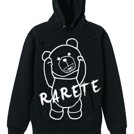RARETE (ラルテ) GIRL 迷彩 Tatoo 拳銃 パーカーブラック PL