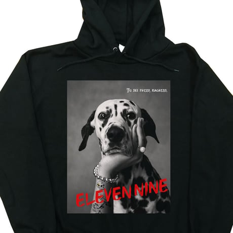 Eleven Nine / パーカー/ Dalmatian/ブラック