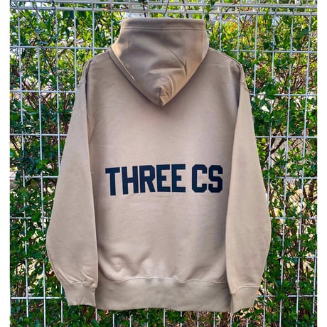 RARETE (ラルテ) THREE CS (三密) Back logo カーキー パーカー