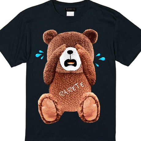 RARETE (ラルテ) 泣いちゃった！ 【茶色】 Tシャツ ブラック
