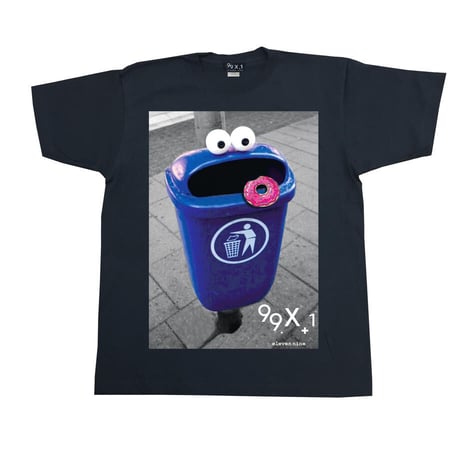 Eleven Nine / Tシャツ/Garbage can cookie ブラック