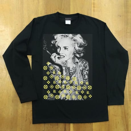 RARETE (ラルテ) マリリンモンロー モノ ブラック 長袖Tシャツ