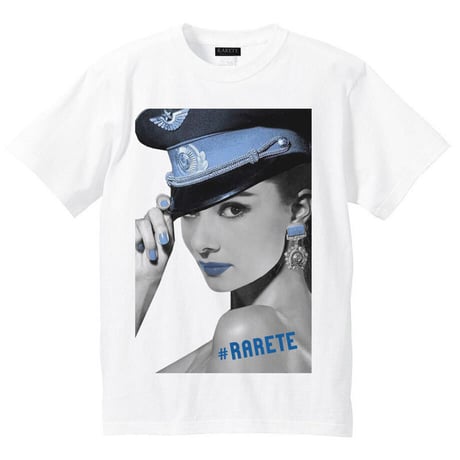 RARETE (ラルテ) Hepburn ブルー Tシャツ ホワイト