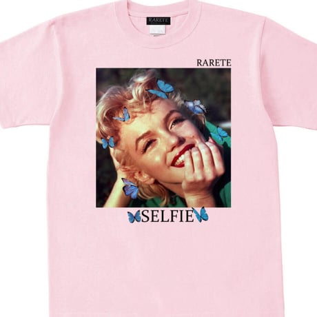 RARETE (ラルテ) Selfie 蝶々 マリリンモンロー Tシャツ ライトピンク
