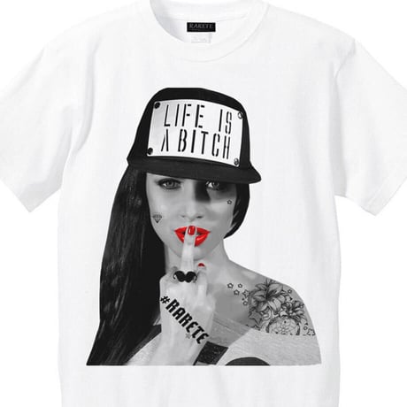 RARETE (ラルテ) LIFE IS ABXXXX Tシャツ ホワイト