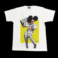 EEleven Nine / Tシャツ/ Afro/glove / ホワイト