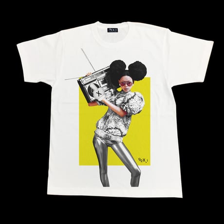 EEleven Nine / Tシャツ/ Afro/glove / ホワイト