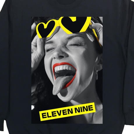 Eleven Nine / トレーナー/Yellow heart/ブラック