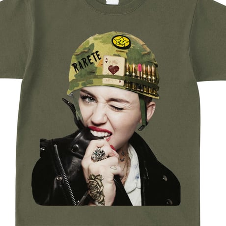 RARETE (ラルテ) Miley combat helmet Tシャツ アーミーグリーン