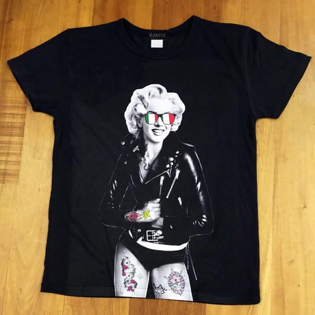 RARETE (ラルテ) マリリン モンロー ライダースジャケット イタリア Tシャツ スミクロ 星柄 star