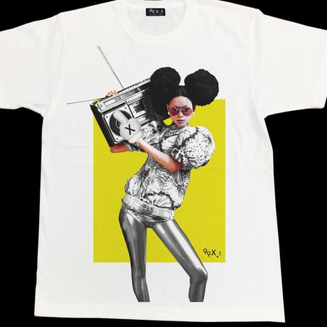 EEleven Nine / Tシャツ/ Afro/glove / ホワイト