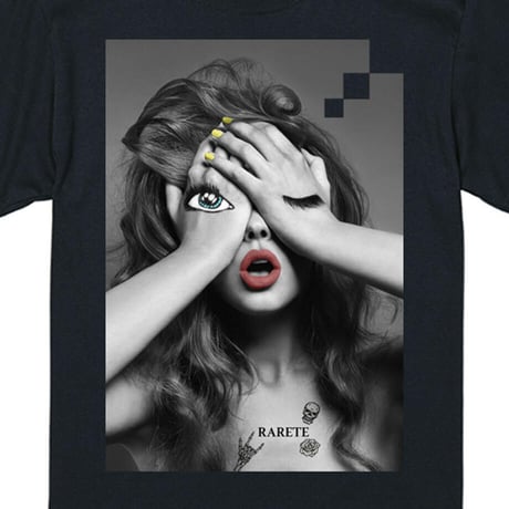 RARETE (ラルテ) GIRL make Tシャツ ブラック