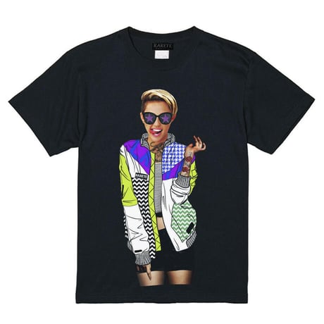 RARETE (ラルテ) Miley カラフル ジャケット Tシャツ ブラック