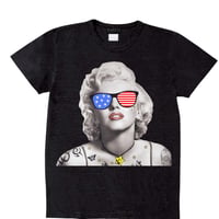 RARETE (ラルテ) マリリンモンロー アメリカ サングラス スミクロ Tシャツ 星柄 star