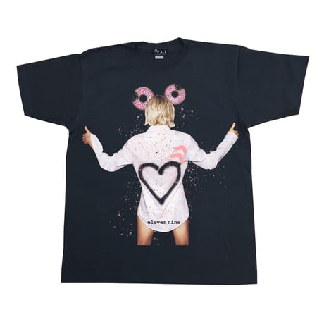 Eleven Nine / Tシャツ/donut girl /ブラック