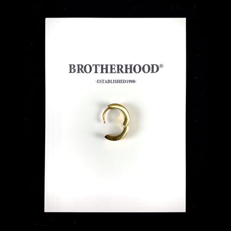 【BROTHERHOOD】サージカル ステンレス フラット フープピアス（UNISEX）