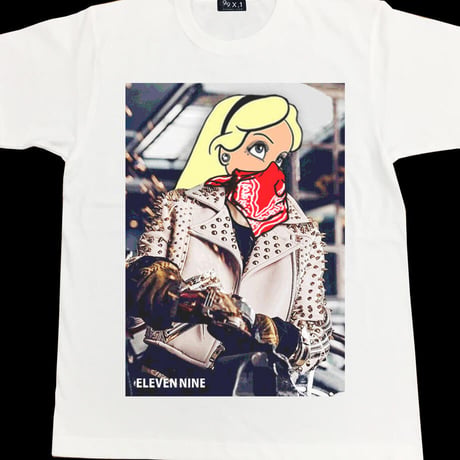 Eleven Nine / Tシャツ/ Riders bandana ホワイト